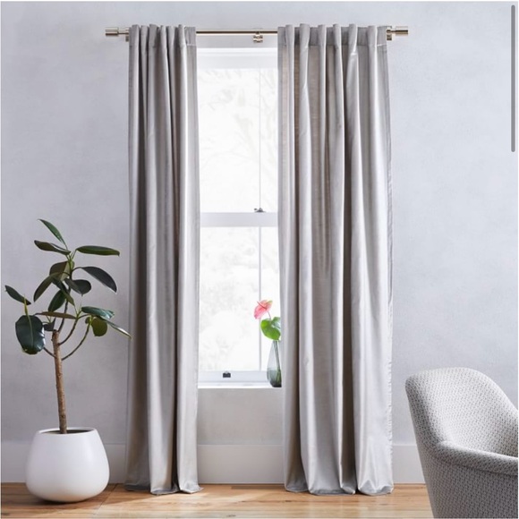 West Elm Other - West Elm Luster Velvet Curtains